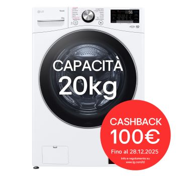 Foto frontale della lavatrice LG F0P3020TSWC